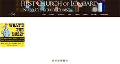 Desktop Screenshot of firstchurchoflombard.org